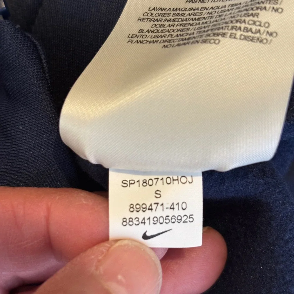 Nike USWNT USA Soccer Dri-FIT Full Zip Anthem Track Jacket Navy Blue Small